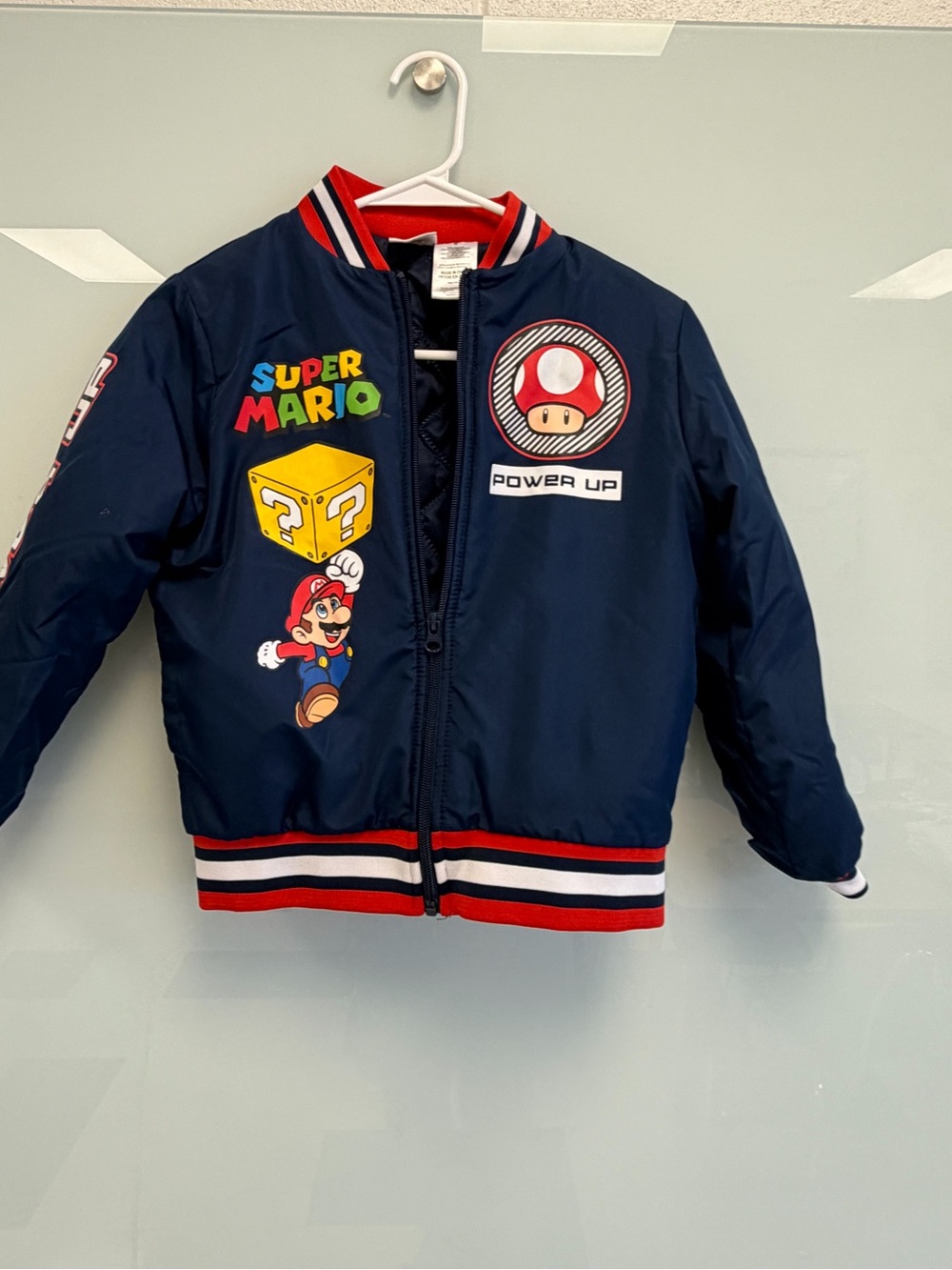 Nintendo Super Mario Red and Navy Kids Jacket